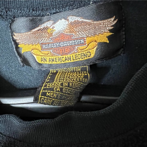 SOLD VTG Harley Davidson Crewneck Pullover XL - Picture 4 of 4